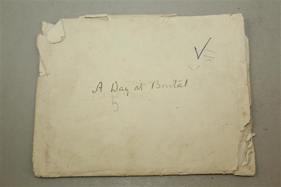 CONAN DOYLE, a manuscript article entitled A Day at Borstal, signed and dated Dec 19 [1921]